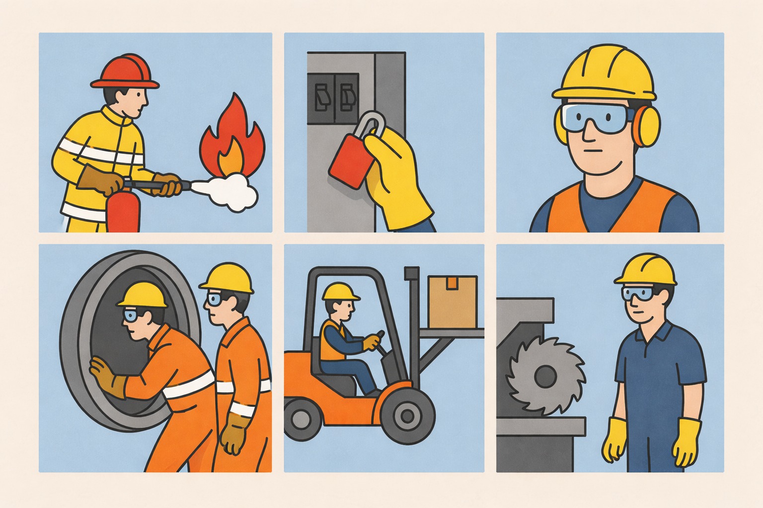 Cartoon of NSEC Harwood Grant Training Topics 2026